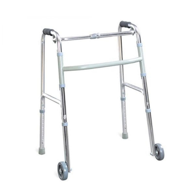 Karma WK 51 SL Foldable Walker With Wheels (Silver)