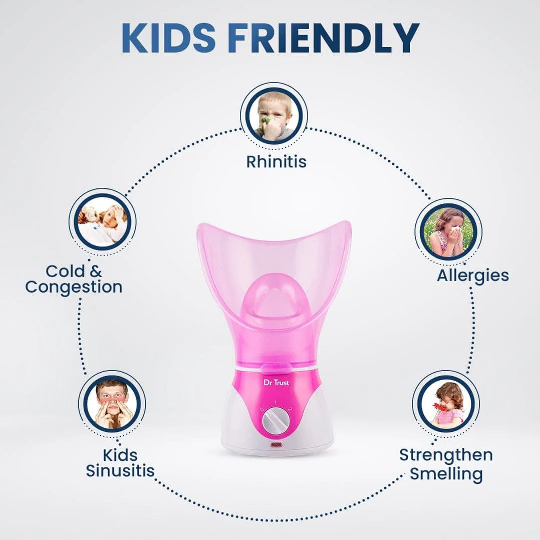 Dr Trust USA Home Spa Face Steam Vaporizer (Pink) 901