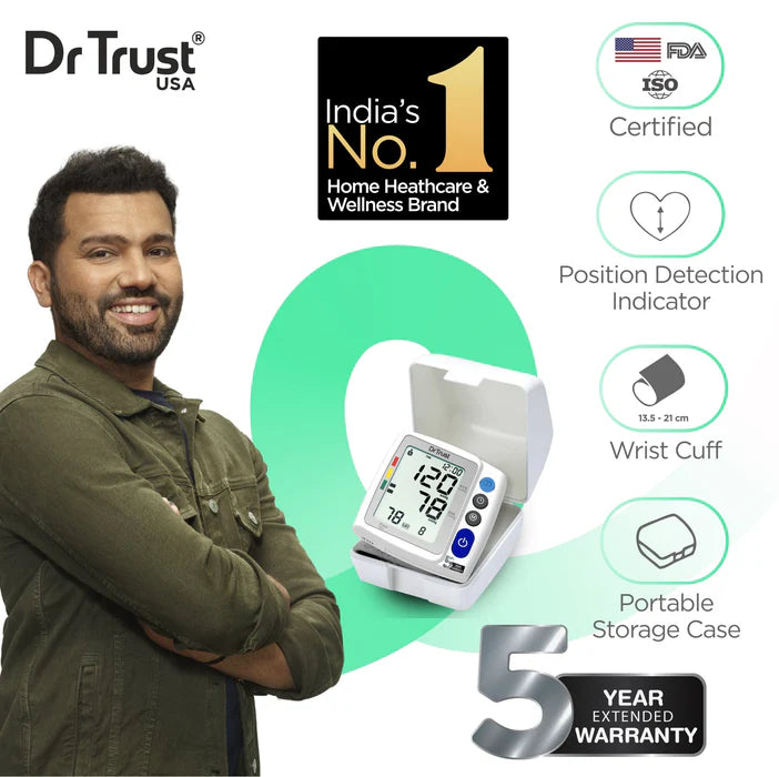 Dr Trust USA Digital Wrist Blood Pressure Monitoring Machine