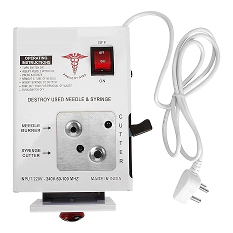 Electric Needle Syringe Destroyer Machine