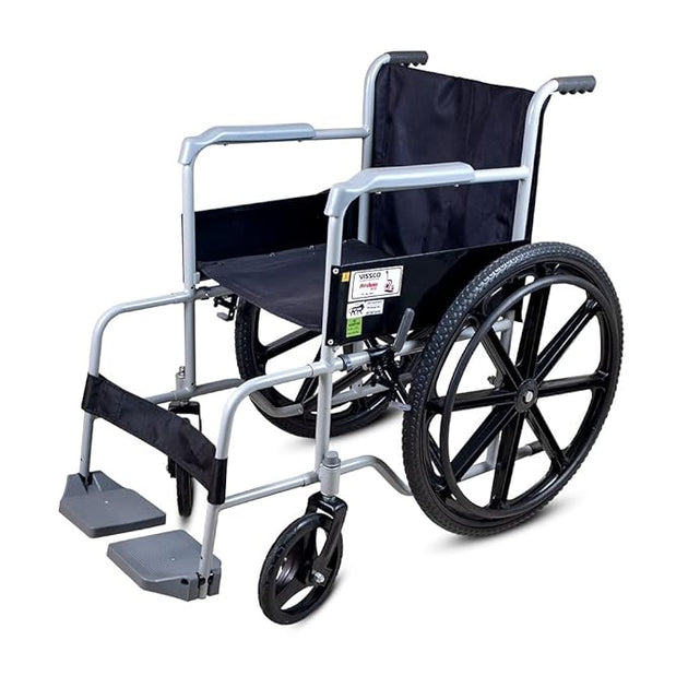Vissco Rodeo Veer Mag Wheel, Premium WheelChair With Fixed Handle & Swingable Footrest