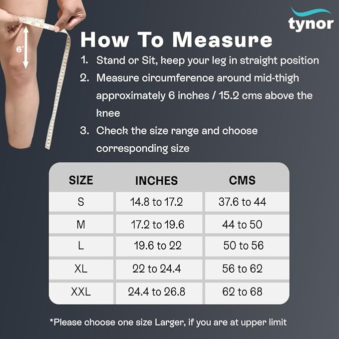 Tynor Functional Knee Support(Compression,Hinged,Strapping)