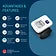 Omron HEM 6161 Fully Automatic Wrist Blood Pressure Monitor with Intellisense
