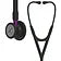 3M Littmann Cardiology IV Stethoscope, Black-Finish, violet stem, 6203