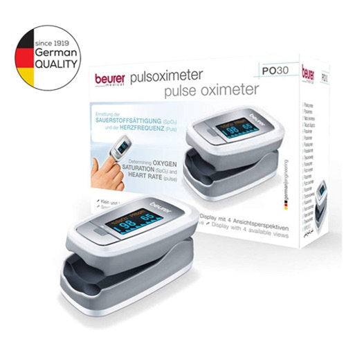 Beurer PO30 Pulse Oximeter, Blood Oxygen Saturation & Heart Rate Monitor