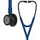3M Littmann Cardiology IV Stethoscope, Black-Finish Chestpiece, Navy Blue, 6168