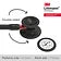 3M Littmann Cardiology IV Stethoscope, Black Chestpiece & Tube, Red Stem, 6200
