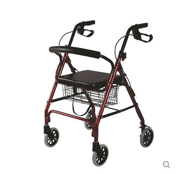 Dura Rollator Walker (Aluminium) With Seat & Basket | Foldable